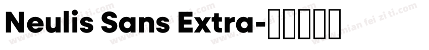 Neulis Sans Extra字体转换